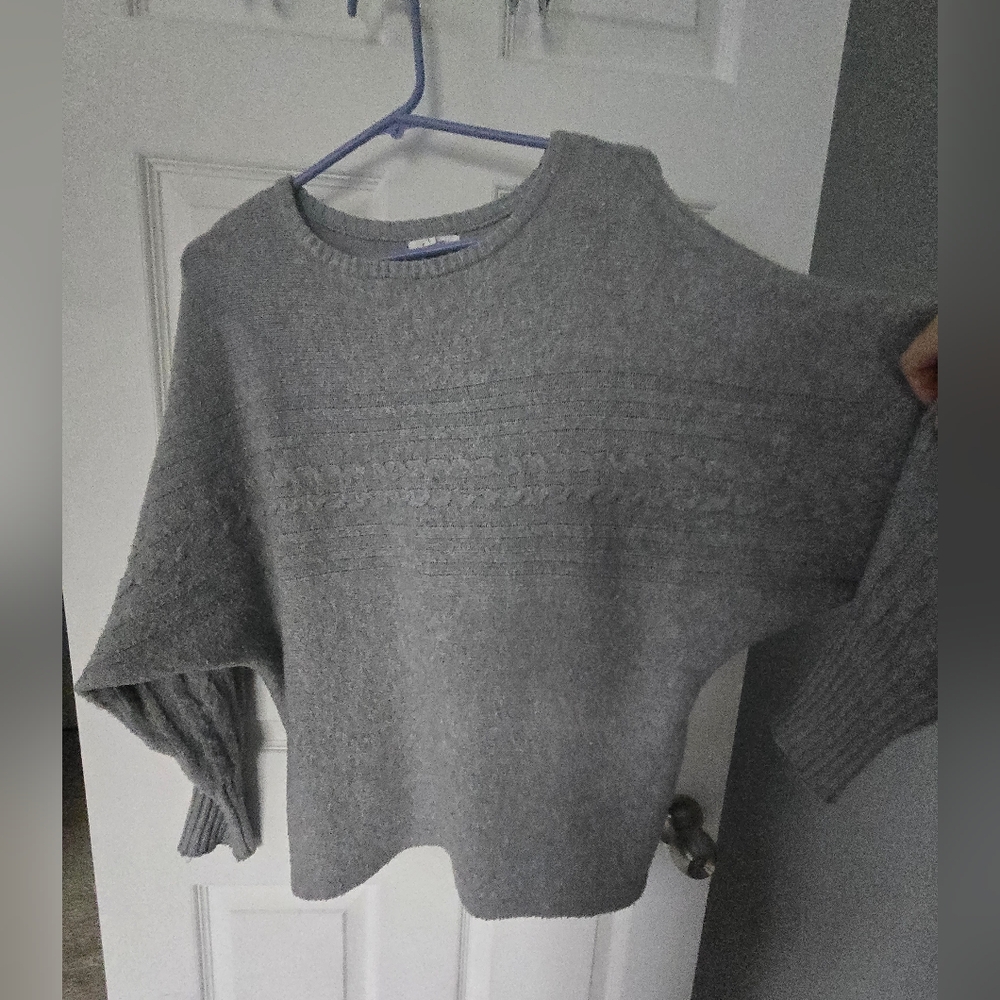 Maurices Gray Crewneck Knit Sweater